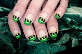 Paddy's day with freehand nail art! 43 Super Fun St Patricks Day Nail Art Ideas