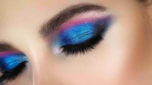 how to wear pink and blue eyeshadow l