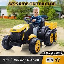 kids ride on tractor remote control 12v