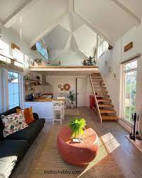 lovely tiny house with mezzanine ideas