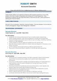 We recommend you to go through our article how to write a resume. Accounts Executive Resume Samples Qwikresume