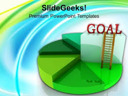 Time To Achieve Goal With Pie Chart Powerpoint Templates Ppt