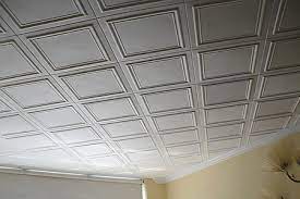 white styrofoam ceiling tiles from
