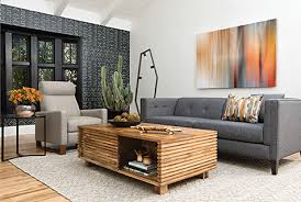 mid century modern living room style
