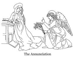 Here you can explore hq annunciation transparent illustrations, icons and clipart with filter setting like size, type, color etc. The Annunciation Angel Appears To Mary Coloring Pages Bulk Color