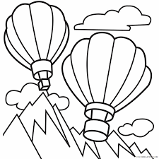 Printable hot air balloon coloring page for adults, pdf / jpg, instant download, coloring book, coloring sheet, grown ups, digital stamp. Hot Air Balloon Coloring Pages For Kids Free Printable 2021 327 Coloring4free Coloring4free Com