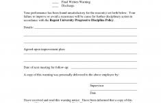 Employee Write Up Template Free Google Search Forms Personnel Files