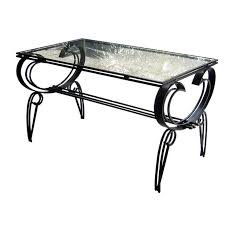 Wrought Iron Glass Coffee Table