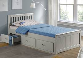 Grey Mission Storage Bed With Drawers