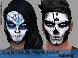 sugar skull face paint makeup
