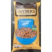 hanover pretzels unsalted mini