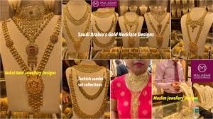 saudi arabia gold necklace set designs