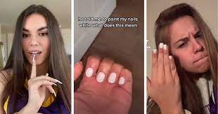 white nails