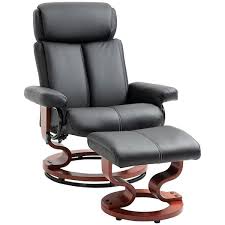 homcom recliner chair with ottoman 360