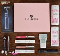 april 2017 glossybox subscription box