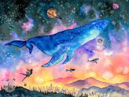 Фреска «Космический кит»