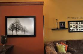 Orange Living Room Walls