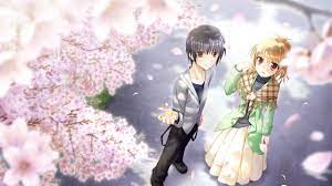 anime anime boy couple love hd