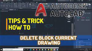 AutoCAD How To Delete Blocks Current Drawing - YouTube