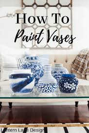 How To Paint Clear Vases To Create