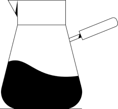 Coffee Server Simple Line Drawing