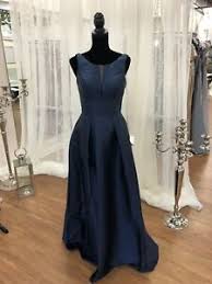 Details About Sorella Vita Formal Dress Bridesmaid Mother Of Bride Prom Navy Size 10