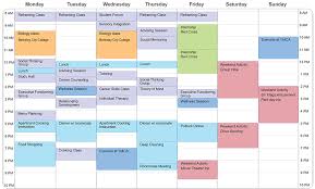Example College Schedule Under Fontanacountryinn Com