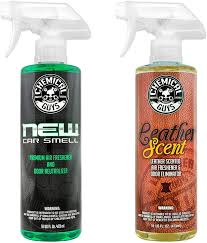Baking soda can help you to neutralize the odor. Amazon Com Chemical Guys Air 300 New Car Scent And Leather Scent Combo Pack 16 Oz 2 Items Automotive
