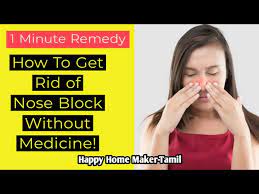 easy home remedy for nose blockage in