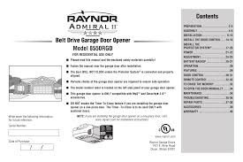troubleshooting raynor 3850rgd