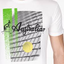 australian printed men s tennis t shirt