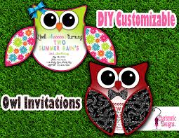 Free Diy Customizable Owl Invitation Printable Template On