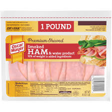 premium shaved smoked ham lunch meat