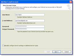 to configure outlook 2007 2010 for your