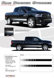 Details About Lower Rocker Panel Strobe Stripes 3m Vinyl Graphic Decals 2009 2018 Dodge Ram