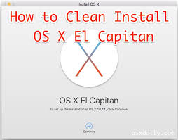 clean install os x el capitan on a mac
