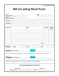 Bill Of Lading Templates Magdalene Project Org
