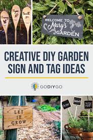 Directional signs through the neighborhood will show people how to find your yard sale if you're planning on making the signs yourself, then you might consider using these free online tools to print your own yard sale signs (with or without. Creative Diy Garden Sign And Tag Ideas Godiygo Com