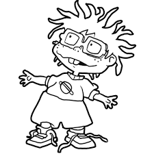 how to draw chuckie from rugrats with