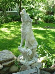 Howling Wolf Garden Statue Ontario