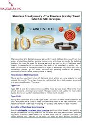 ppt stainless steel jewelry the