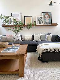 20 stylish floating shelf above couch ideas