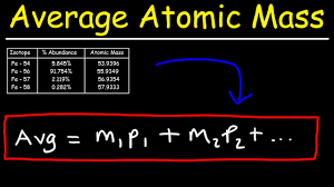 calculate the average atomic m