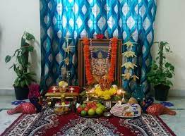 ganesh puja decoration at home off 52