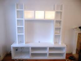 Fitted White Floating Wall Shelves In