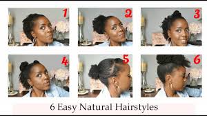 6 quick natural hairstyles for black