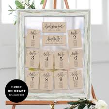 Table Seating Chart Cards Lovely Calligraphy Lcc