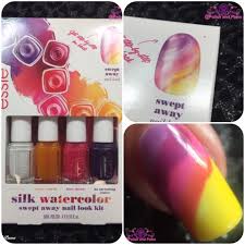 nail art essie silk watercolor mini