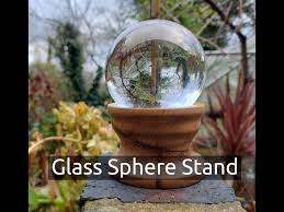 Glass Sphere Crystal Ball Stand