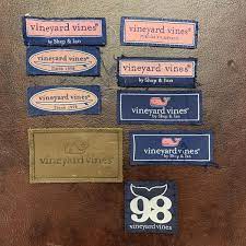 vineyard vines leather patch s logos